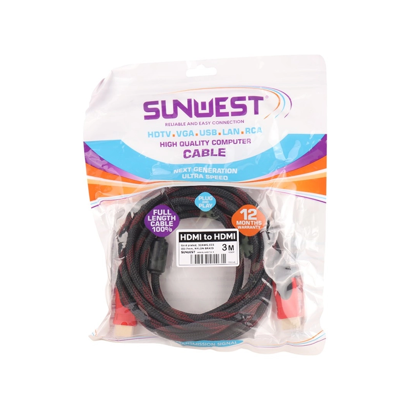 کابل HDMI پوست ماری سان وست Sunwest طول 10 متر