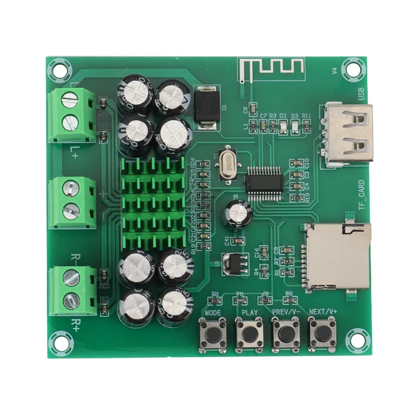 ماژول آمپلی فایر صوتی بلوتوث دار 2x50 وات مدل XH-M422 (برد سبز)