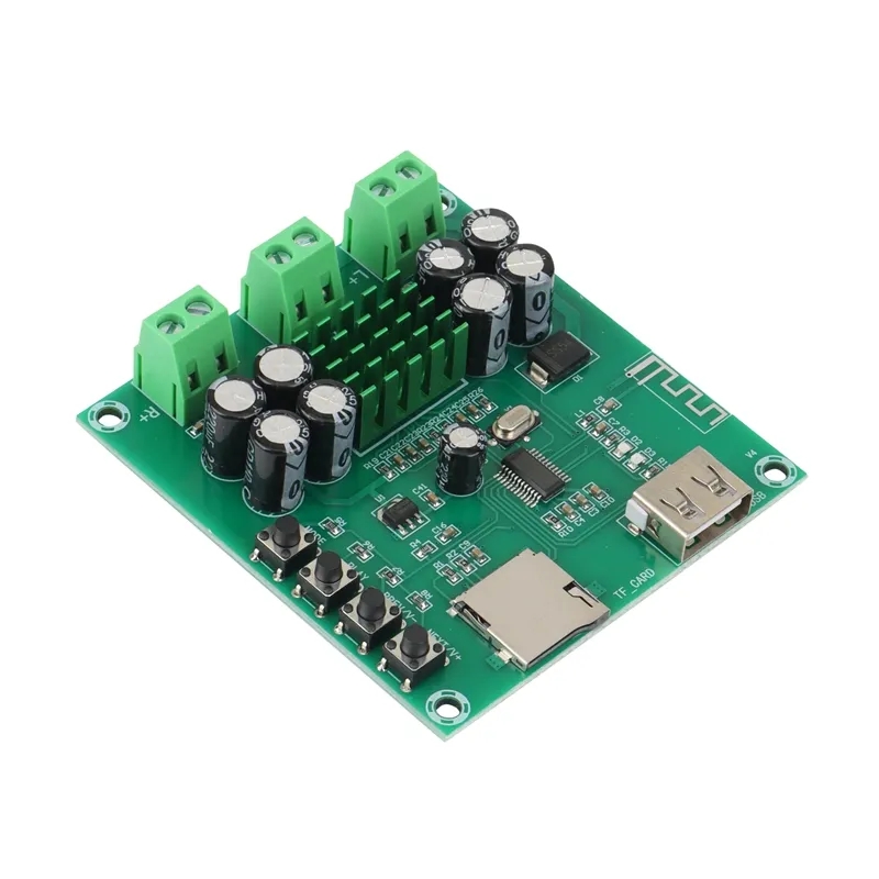 ماژول آمپلی فایر صوتی بلوتوث دار 2x50 وات مدل XH-M422 (برد سبز)