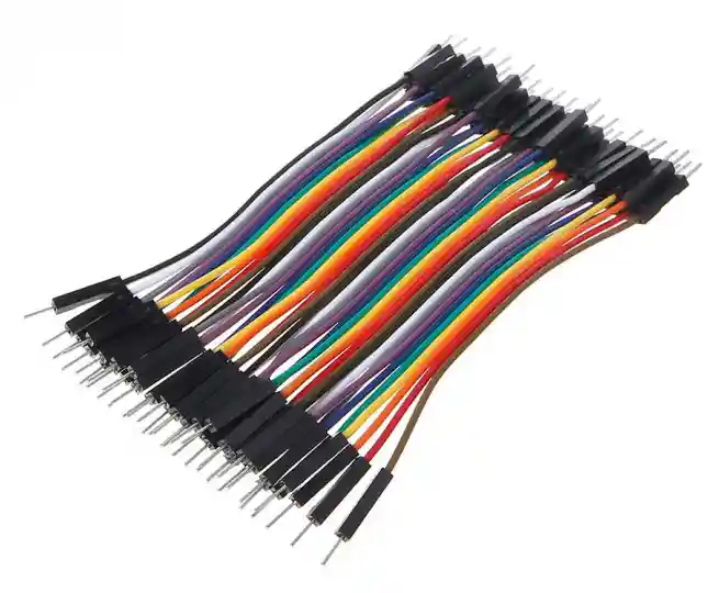 سیم جامپر نر به نر20cm فلت 40 رشته