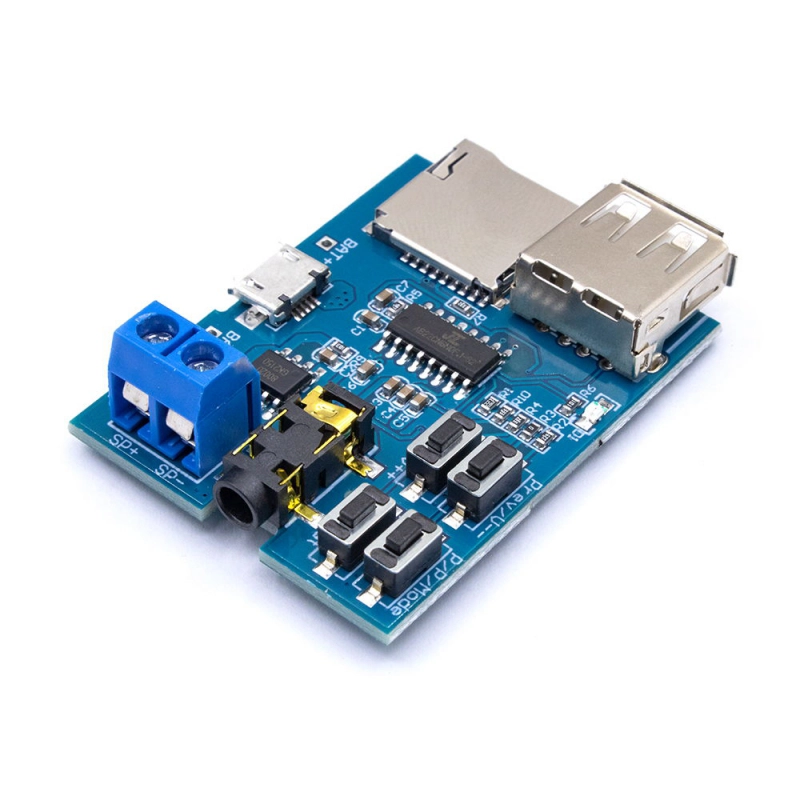 ماژول دیکودر فایل های MP3 با قابلیت خواندن دیتا از طریق MICRO SD و USB