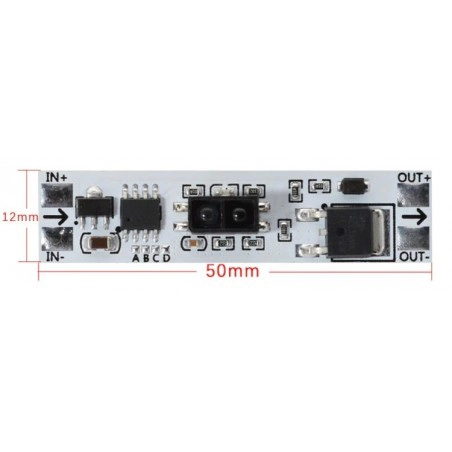 سنسور غیر تماسی (کابینتی) دیمردار 5 تا 24 ولت و خروجی 5 آمپر Multi-Mode Sweep Hand Switch